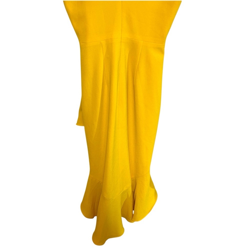 Dress the population XXS Wendy dress canary midi ruffle high low hem event dress - Picture 8 of 17